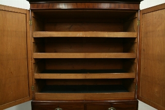 Antique George III Mahogany Linen Press