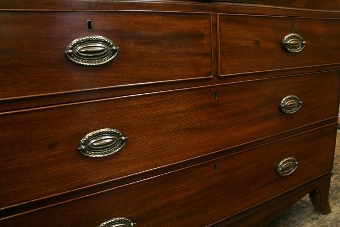 Antique George III Mahogany Linen Press