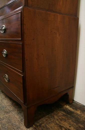 Antique George III Mahogany Linen Press