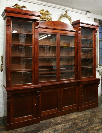 William IV Mahogany 4 Door Bookcase