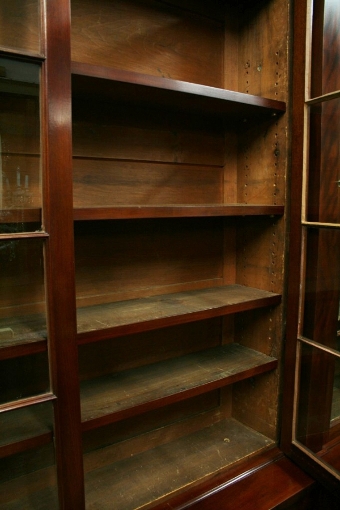 Antique William IV Mahogany 4 Door Bookcase
