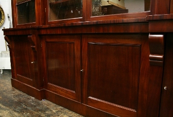 Antique William IV Mahogany 4 Door Bookcase