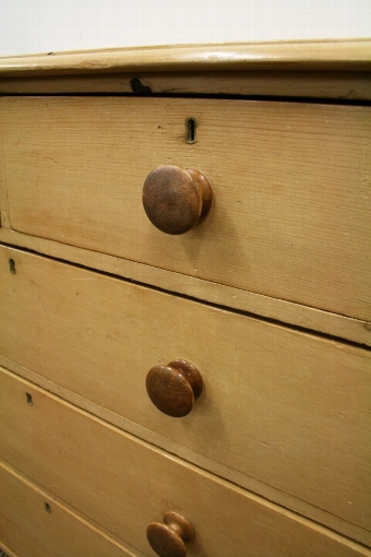 Antique Mid Victorian Pine Chest of Drawers