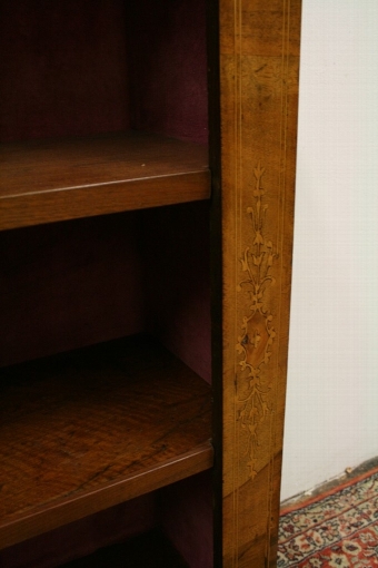 Antique Victorian Ormolu Mounted Walnut Open Bookcase