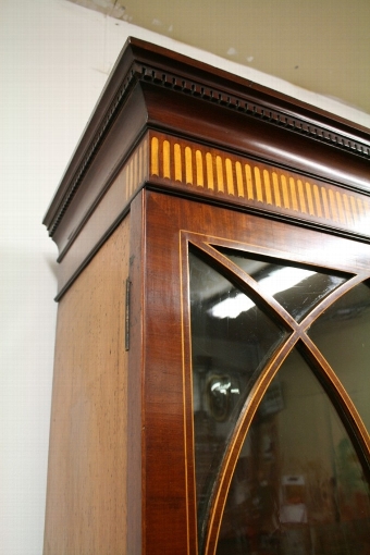 Antique George III Mahogany Secretaire Cabinet Bookcase