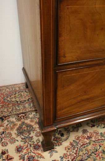 Antique George III Mahogany Secretaire Cabinet Bookcase