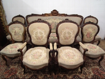 7 Piece Rosewood Drawing Room Suite