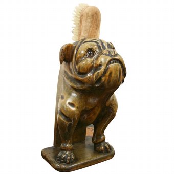 Unusual Bulldog Brush Holder