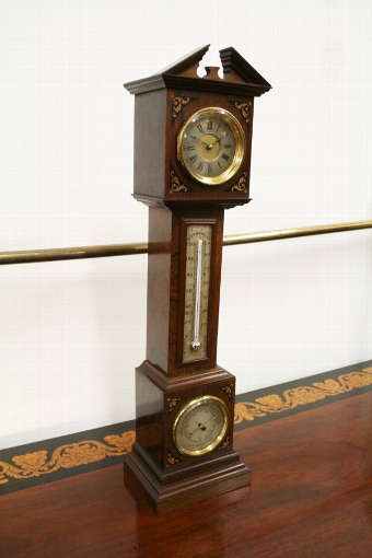 Edwardian Mantel Clock/Barometer/Thermometer