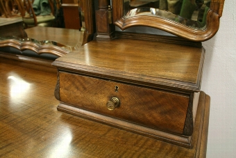 Antique French Style Edwardian Walnut Dressing Table