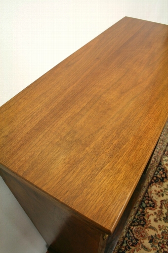 Antique Victorian Marquetry Inlaid Walnut Open Bookcase