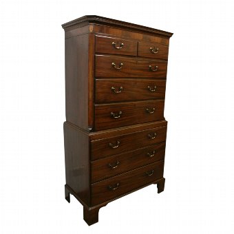 George III Mahogany Chest on Chest