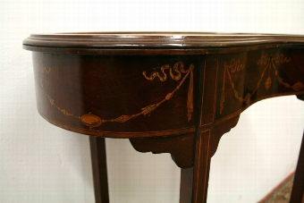 Antique Late Victorian Kidney Shaped Bijouterie Table
