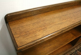 Antique Oak Open Bookcase