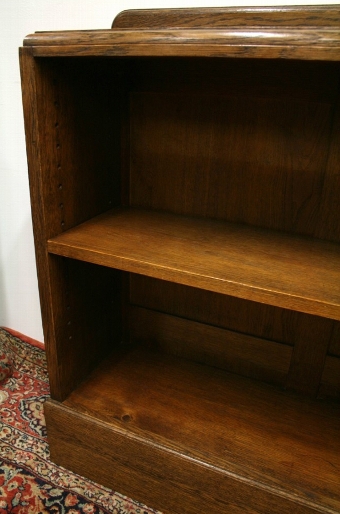 Antique Oak Open Bookcase