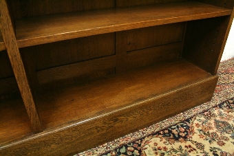 Antique Oak Open Bookcase