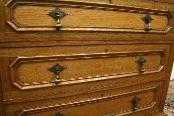 Antique Jacobean Style Oak Chest of Drawers