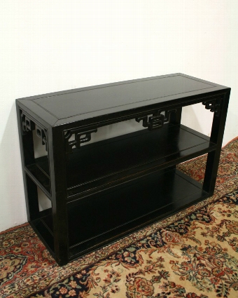 Ebonised Chinese Table
