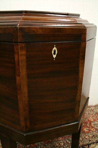 Antique George III Inlaid Mahogany Cellarette
