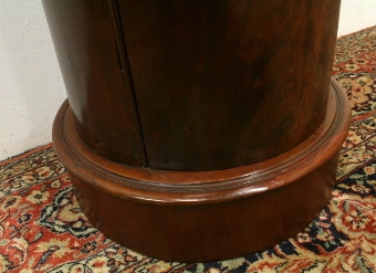 Antique Mid Victorian Circular Marble Top Bedside Cabinet