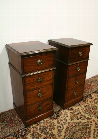 Pair of Early Victorian Mahogany Bedside Lockers
