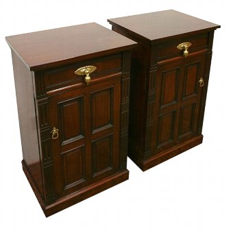 Pair of Late Victorian Mahogany Cabinets