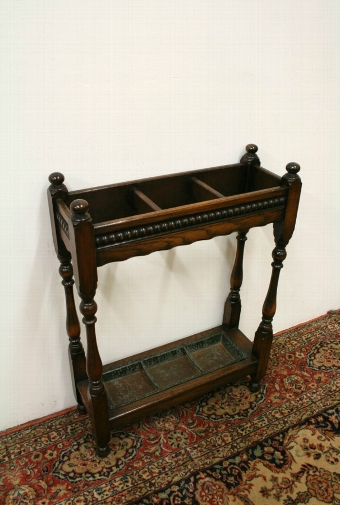 Small Solid Oak Stick Stand