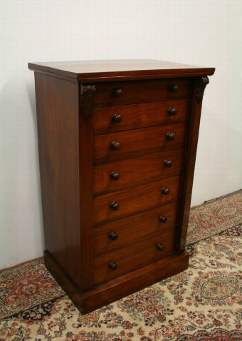 Victorian Walnut Wellington Chest