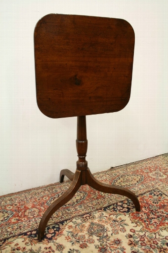 Antique Regency Mahogany Snap Top Occasional Table