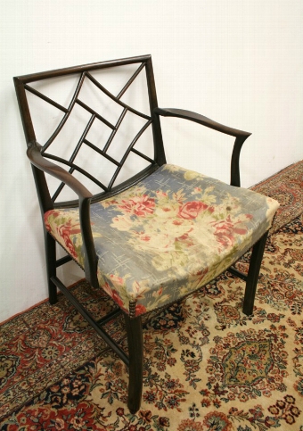 George III Style Mahogany Cockpen Chair