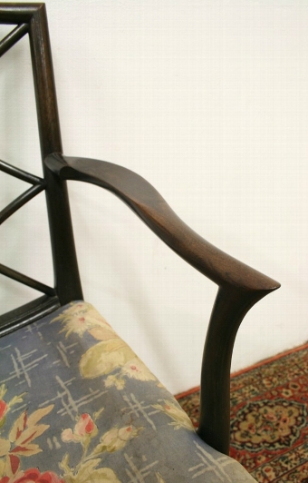 Antique George III Style Mahogany Cockpen Chair