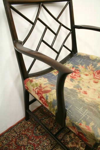 Antique George III Style Mahogany Cockpen Chair
