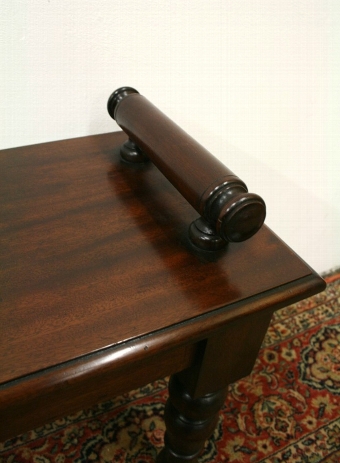 Antique William IV Style Mahogany Hall Bench