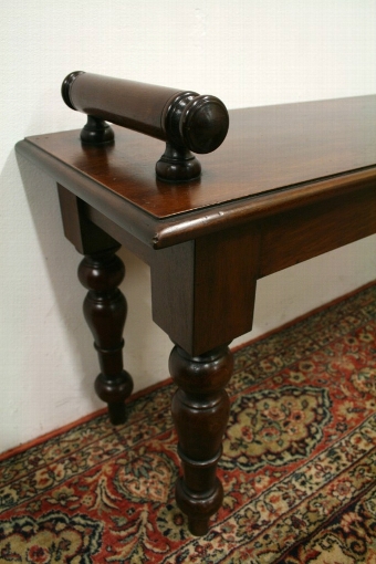 Antique William IV Style Mahogany Hall Bench
