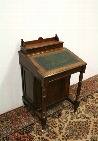 Late Victorian Walnut Davenport