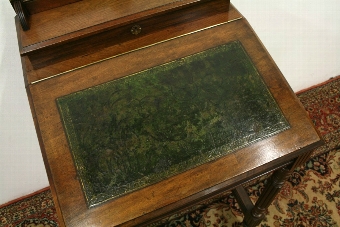 Antique Late Victorian Walnut Davenport