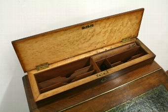 Antique Late Victorian Walnut Davenport