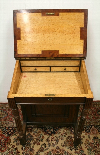 Antique Late Victorian Walnut Davenport