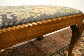 Antique Chippendale Style Mahogany Square Stool