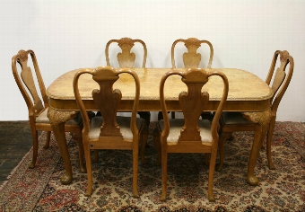 Burr Walnut Dining Room Suite