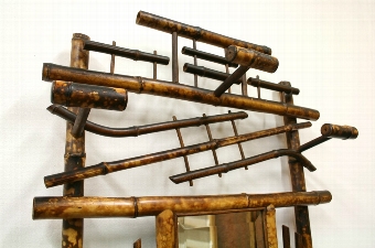 Antique Unusual Chinese Style Bamboo Hall Stand