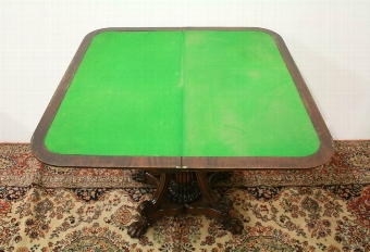 Antique Anglo Indian Fold Over Games Table