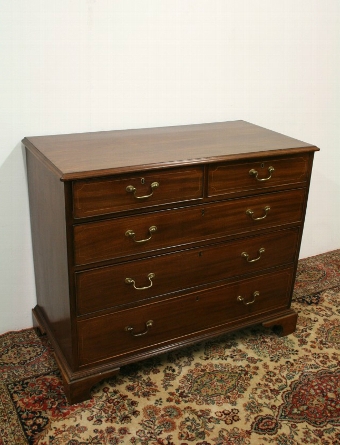 George III Inlaid Mahogany Chest of Drawers