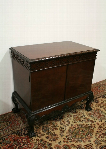 Chippendale Style Mahogany Side Cabinet