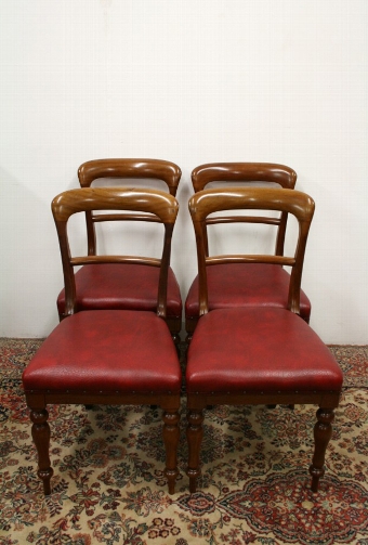 Set of 4 Early Victorian Mahogany Chairs