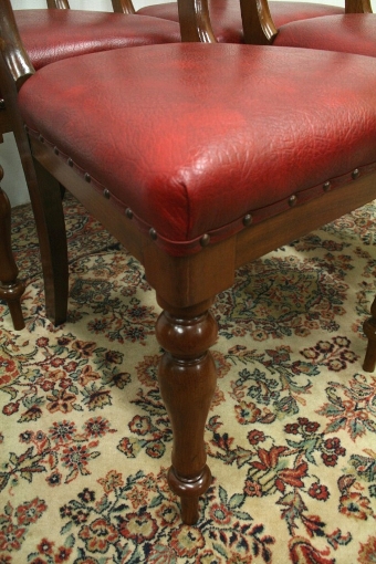Antique Set of 4 Early Victorian Mahogany Chairs