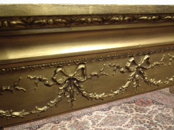 Antique Mid Victorian Gilt Overmantel Mirror