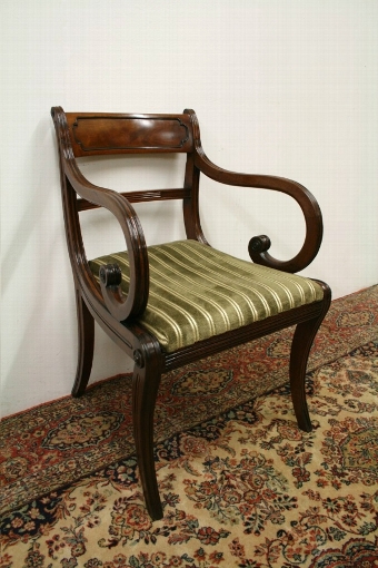 Antique Set of 6 Regency Mahogany Dining Chairs