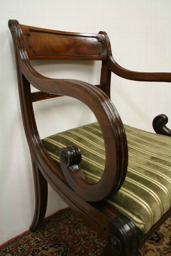 Antique Set of 6 Regency Mahogany Dining Chairs