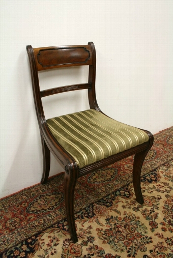 Antique Set of 6 Regency Mahogany Dining Chairs